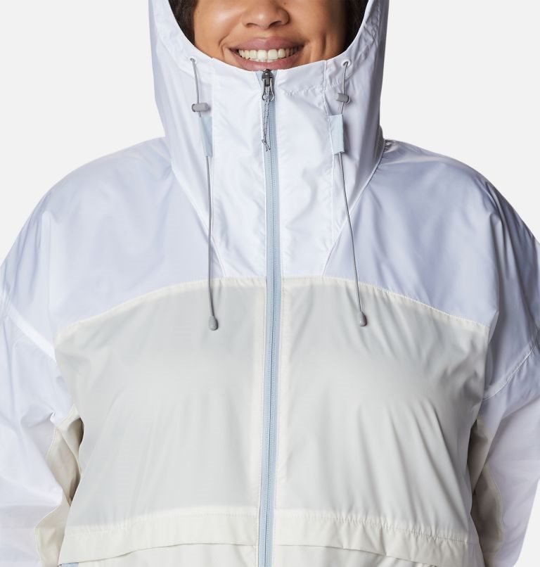 Jacheta Columbia Alpine Chill Windbreaker Dama Albi | Plus Size UT10MZ8AS